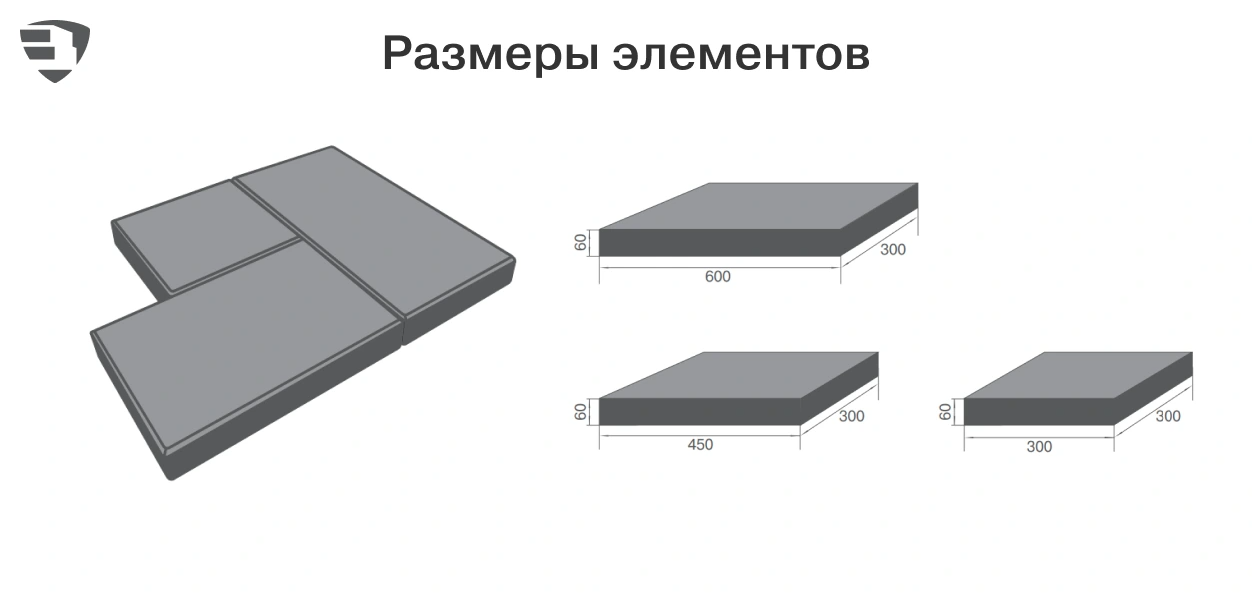 Размеры элементов