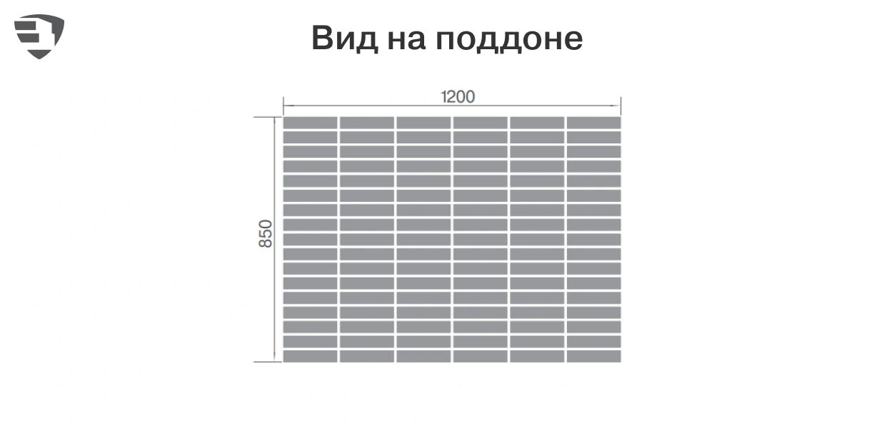 Вид на поддоне