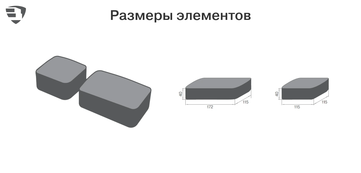 Размеры элементов