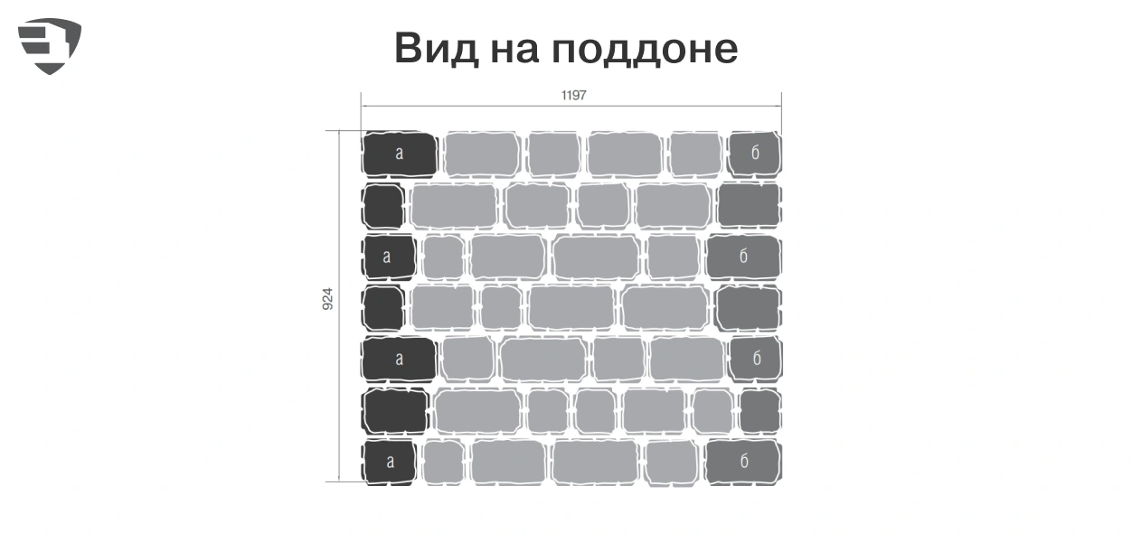 Вид на поддоне