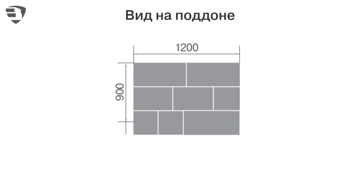 Вид на поддоне
