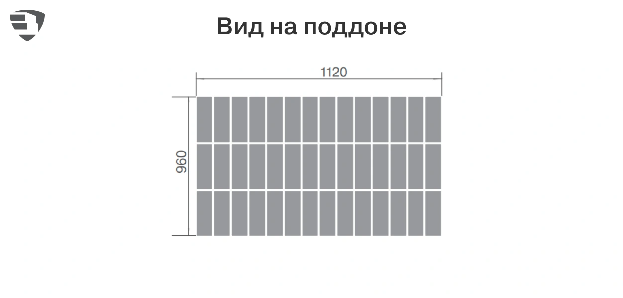 Вид на поддоне