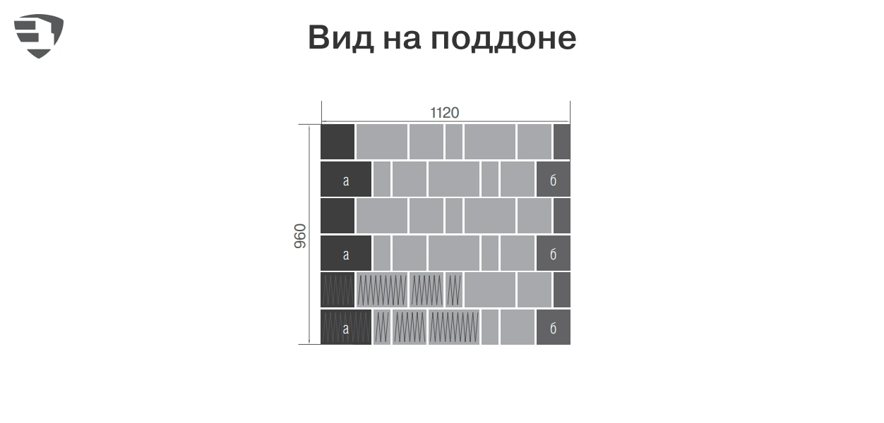 Вид на поддоне