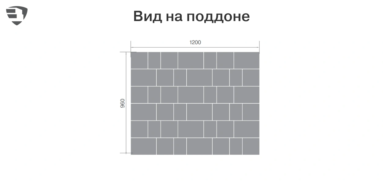 Вид на поддоне