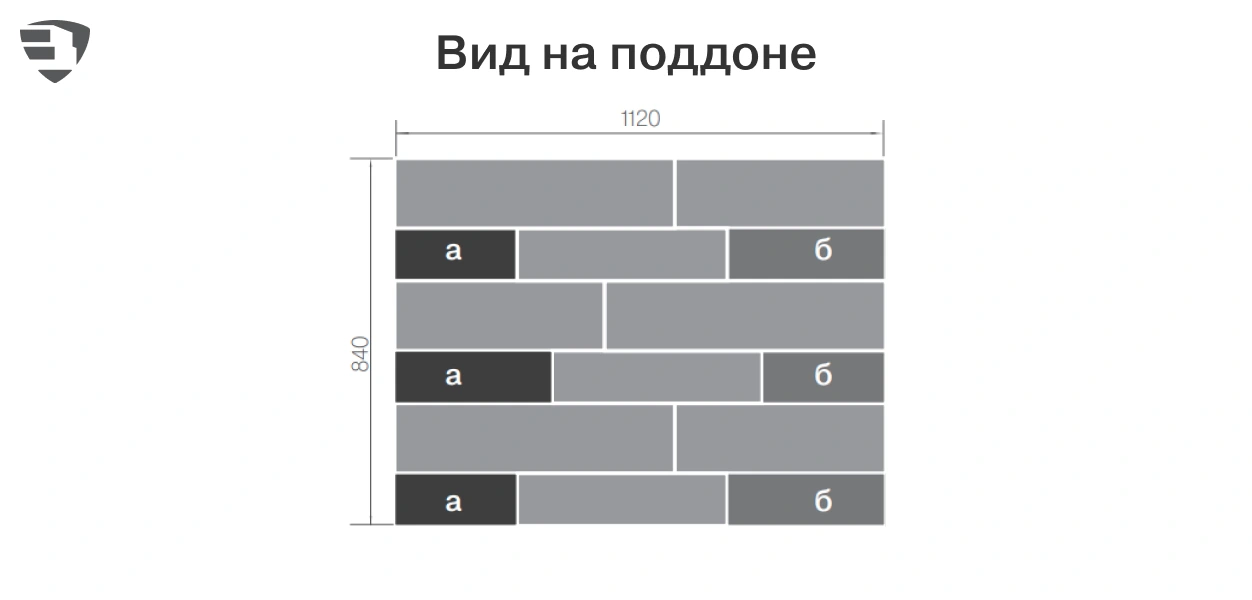 Вид на поддоне